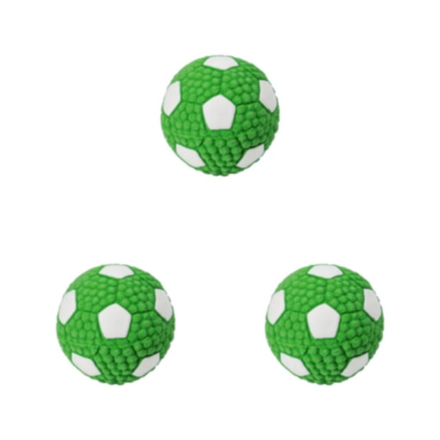 Maoww Engaging Squeaky Dog Toy For Dogs Squeaky And Interactive Easy To Clean green football 3Set