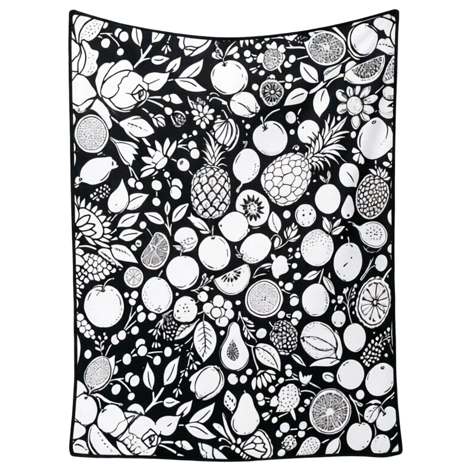 Washable DIY Coloring Blanket, Color Your Own Throw Blanket for Adults & Kids, Creative Art Blankets, Personalized Home Decor for Gifts & Holidays (Halloween)