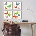 thumbnail image 3 of Stupell Industries Vivid Glam Butterflies Animals & Insects Painting Gray Framed Art Print Wall Art, 17 x 17, 3 of 10
