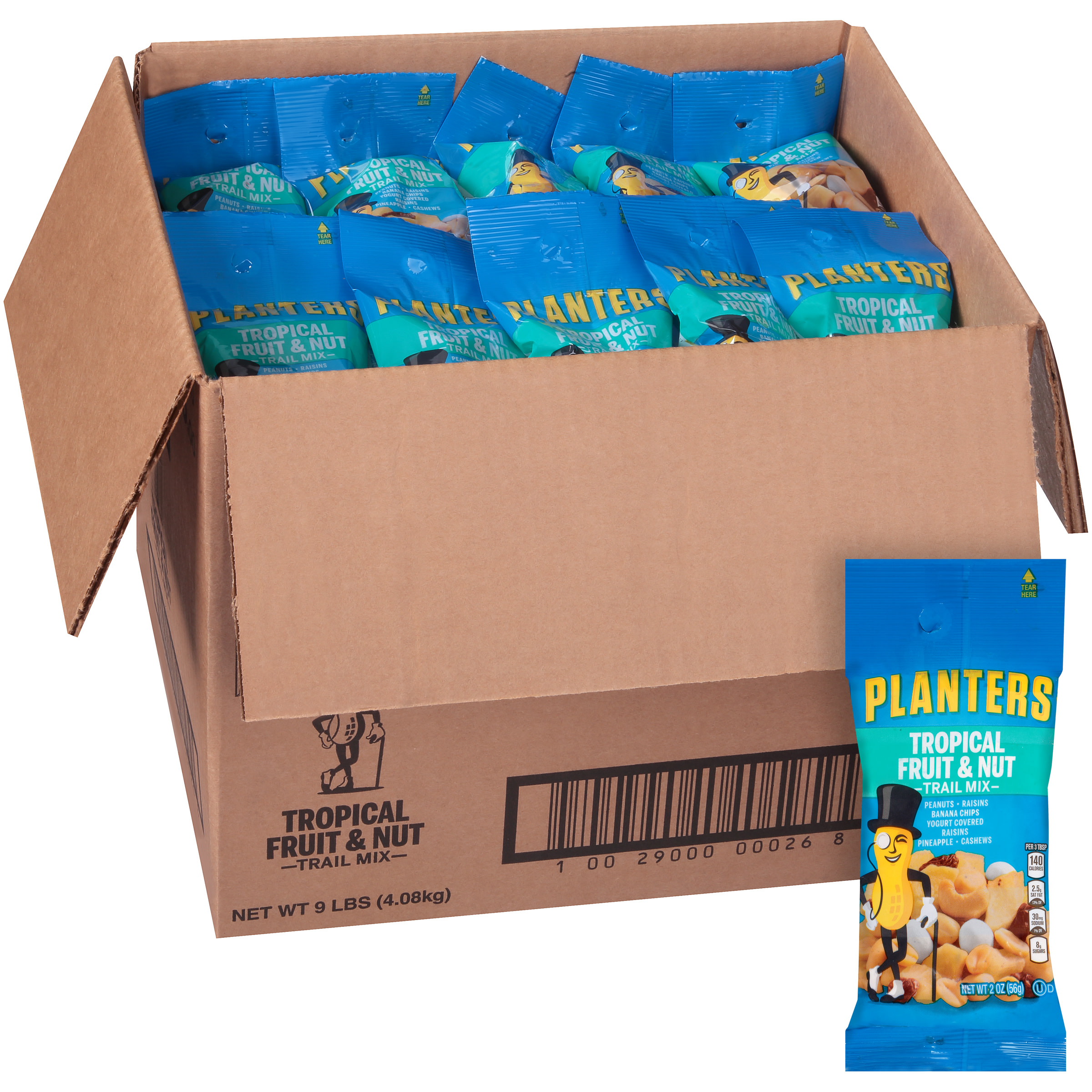 Planters Tropical Fruit and Nut Trail Mix, 72 ct. Box