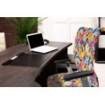 thumbnail image 3 of Ambesonne Pastel Office Chair Cover Stretchable High Back, Vivid Spiral Funny Curls, Multicolor, 3 of 6