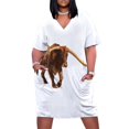 thumbnail image 1 of Vestido holgado con bolsillos y estampado de cuernos largos para mujer, moda de verano, vestidos de mujer 2025, vestidos de novia para fiestas, vestidos de cumpleaños para mujer, 1 of 7