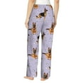 thumbnail image 3 of Xecao German Shepherd Dog Women's Straight Lounge Pajama Pants: The Epitome of Relaxed Sleepwear, 3 of 9