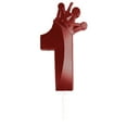 thumbnail image 1 of Bougie d'Anniversaire Chiffre 3D Conçue Bougies Joyeux Anniversaire Anniversaires Rouge, 1 of 2