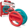 Hyperkin Racing wheel Set for Switch Joy Con 2 Pack Blue and Red