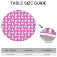 thumbnail image 6 of Cute Cartoon Poodle Dogs Round Fitted Tablecloth with Elastic Edge,Dining Table Cover Waterproof,Outdoor Round Tablecloth for Camping,Dining,Indoor and Outdoor, 6 of 7