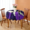 thumbnail image 3 of 60 Inch Round Lace Tablecloth Water Resistant Washable, Monarch Butterfly Aesthetic, 3 of 5