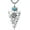 Turquoise, variant on Arrowhead Necklace for Men 925 Sterling Silver Natural Gemstone Viking Arrow Pendant Jewelry Gifts for Father