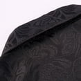 thumbnail image 6 of IYTR Men's Gothic Coat Solid Color Long Sleeve Jacket Zipper Stand-up Collar Medieval Retro Swallowtail Coat Black M, 6 of 6