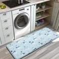 thumbnail image 3 of Light Blue Christmas Snowman Pattern Kitchen Rug Mat,Kitchen Runner Rugs Non Skid Washable,Decorative Kitchen Floor Mats for Kitchen,Sink,Laundry,17"x47.2", 3 of 7