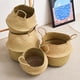 thumbnail image 2 of Cesta de la compra de algas marinas, tejido artesanal, estilo cuenco convertible, contenedor de juguetes ecológico, regalo para decoradores, se limpia con un paño húmedo, respetuoso con el medio, 2 of 5