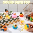 thumbnail image 4 of sixwipe 12 Pack Rubber Ducks for Bath, Bath Toy Duck for Kids,  Floating Duck Bath Toys, Bath Tub Pool Toys in Multiple Characters,  Showers Classroom Incentives, Summer Beach and Pool Activity, 4 of 7