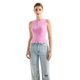 thumbnail image 4 of Camiseta sin mangas SUUKSESS Chaleco sexy acanalado Y2K con botones rosa para mujer, 4 of 7