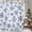 White 1, variant on Blue Silver Glitter Snowflake Shower Curtain Winter Wonderland Bath Curtain Waterproof Holiday Bathroom Decor 47 x 64 Inches