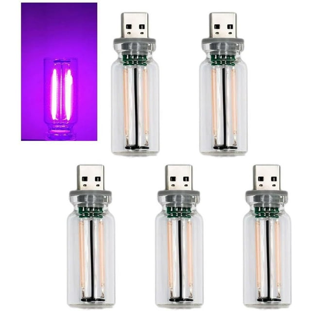 HUGFEGWE Retro Car Lamps, USB Led Car Interior Atmosphere Lamp,Touch Control LED Night Light,Plug-in USB Automotive Interface Charging Night Lamps,Dimmable USB LED Car Interior Atmosphere AZ824-6357