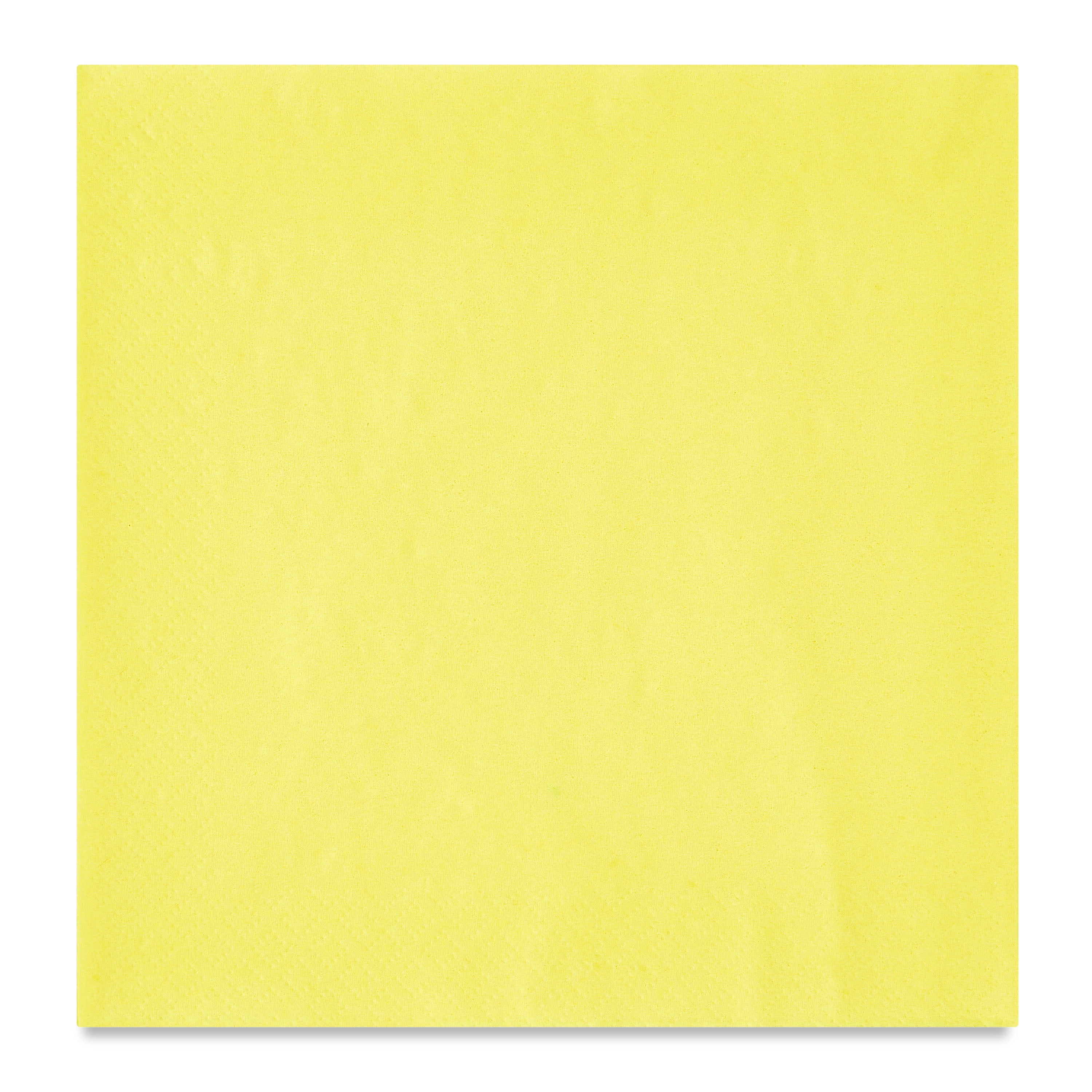 (6 pack) 24 Count 6.5IN x 6.5IN Yellow Disposable Paper Napkins by Way To Celebrate