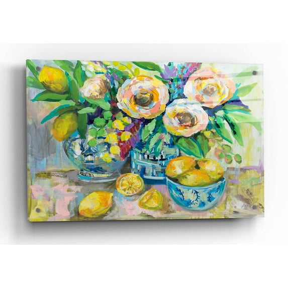 Epic Art 'Afternoon Lemonade' by Jeanette Vertentes, Acrylic Glass Wall Art, 36"x24"