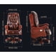 thumbnail image 3 of Computer chair home boss chair leather business reclining massage executive chair solid wood swivel chair lift office seat My Lux Decor Round, 3 of 14