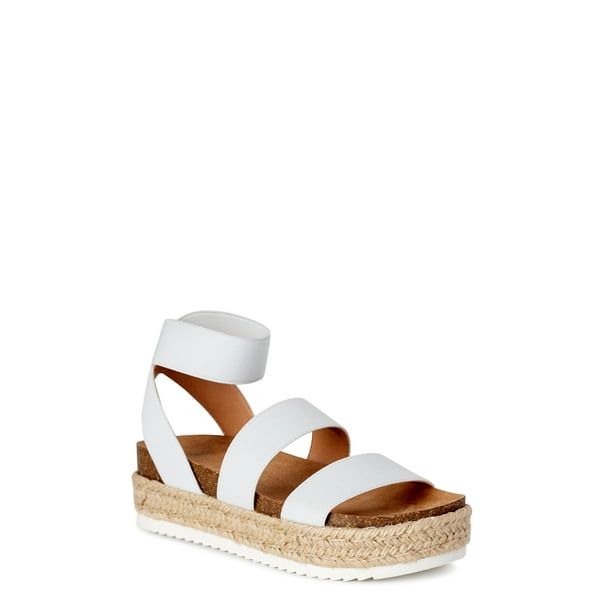 Time and Tru - Time and Tru Women's Flatform Sandals (Wide Widths ...