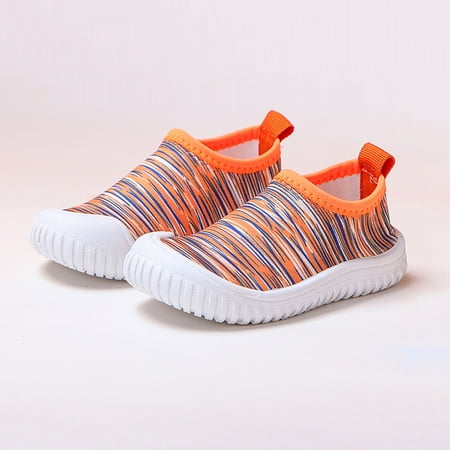 

ãYilirongyummã Baby Shoes Toddler Kids Baby Girls Boys Summer Slip-On Striped Shoes