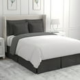 thumbnail image 3 of BedMaker's Wrap-Around, Never Lift Your Mattress Tailored Bed Skirt, 14" Drop Length, Gray, Queen, 3 of 12