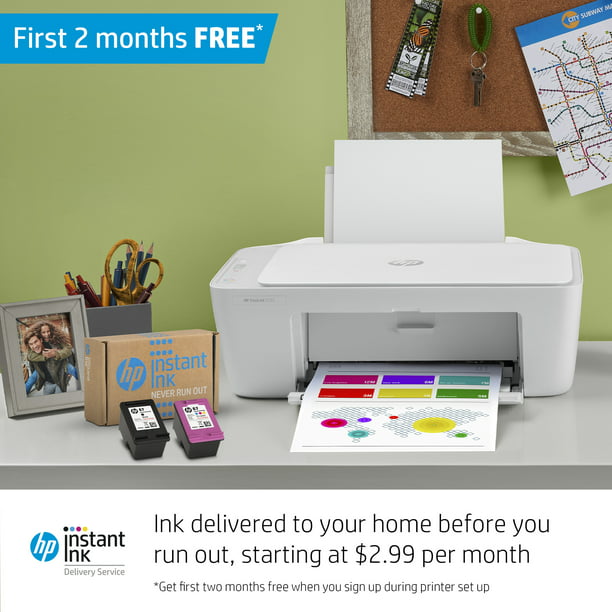 HP DeskJet All-in-One Inkjet Printer - Instant Ink Ready - Walmart.com