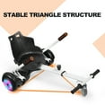 thumbnail image 3 of EPCTEK Hoverboard Seat Attachment, Adjustable Hoverboards Accessories, Hoverboard Go Kart Conversion Kit, Compatible with 6.5"/ 8"/ 10" Hoverboards self-stabilizing Scooter for Kids & Adults(White), 3 of 12