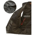 thumbnail image 5 of Gioberti Men's 5 Button Faux Leather Vest, 5 of 6