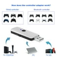thumbnail image 1 of Wired and Wireless Bluetooth Controller Adapter for PS5/PS4/switch/PC/P3 Host, 1 of 4