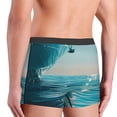 thumbnail image 4 of Bingfone Turquoise Ocean Reflection Men's Underwear - Casual Stretch Boxer Briefs-Medium, 4 of 7
