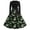 Green, variant on Womens Halloween Hepburn Dresses Ghost Spider Webeb Crew Neck Horror Hepburn Dresses Bat Pumpkin Long Sleeve Spooky Hepburn Dress, 3XL