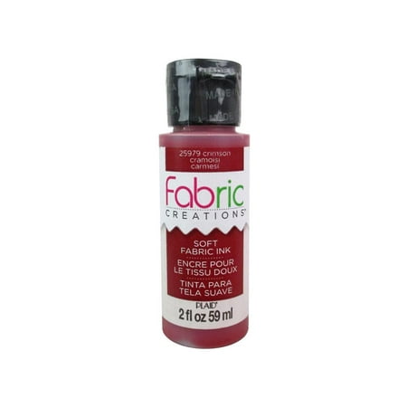 Crimson Plaid - Plaid Fabric Creations Soft Fabric Ink 2oz Crimson