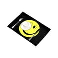 thumbnail image 3 of MKHERT Yellow Smiley Face Placemats Table Mats for Dining Room Kitchen Table Decoration 12x18 inch,Set of 4, 3 of 4