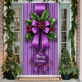thumbnail image 4 of kladzum 35x71" Christmas Door Cover Santa Claus Pattern Christmas Front Door Hanging Banner Xmas Gifts Backdrops for Holiday Indoor Outside Festival Party Supplies, 4 of 7