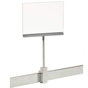 Rectangular Retail Rack 5.5" x 7" Acrylic Frame Magnetic Sign Holder Card Display, 13" H, 2 Pack