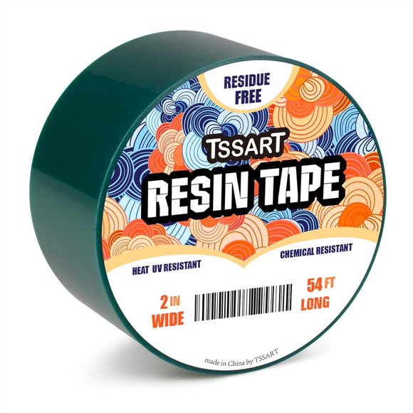 shiyou-Resin Tape for Epoxy Resin Molding - Thermal Silicone Adhesive Oxidation and High Temperature Resistance Easy Peeling, Epoxy Release Tape for River Tables - 2 inch Wide 54FT Long