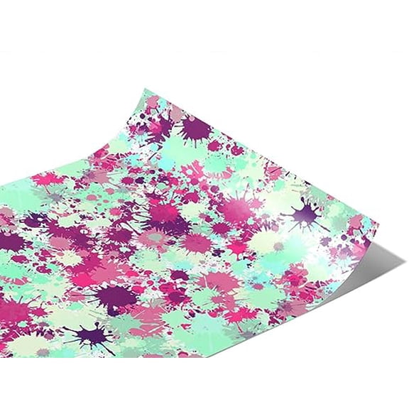 Rwraps Paint Splatter New Pleasure Gloss Vinyl Film Wrap 59in x 10ft Vinyl Vehicle Car Film Sheet