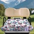 thumbnail image 2 of Yuyamidu Eagle Golf Cart Seat Covers Patriotic USA Flag Golf Cart Seat Towel Blanket with 4 Front Pockets for Club Car Seats Covers, 4th of July, 2 of 7