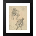 thumbnail image 2 of Pierre Puvis de Chavannes 14x18 Black Modern Framed Museum Art Print Titled - Sheet of Figure&nbsp;Studies, 2 of 5
