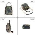thumbnail image 3 of FORMRS Crossbody Bag for Women Quilted Travel Shoulder Cell Phone Purse with Chain Strap Handbag, Green Forest Scene, 3 of 7