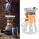 thumbnail image 4 of Heat Resistance Coffee Pot Dripper with Funnel Pour Over Coffee Maker for Home 800ml, 4 of 5