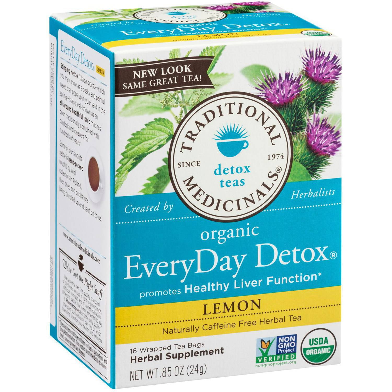 Traditional Medicinals Organic EveryDay Detox Lemon Herbal Supplement