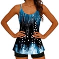 thumbnail image 6 of Jsaierl Two Piece Tankini Swimsuits Women High Waisted Summer Boho Print Push Up Swimwear Conservative Tankini Tops with Boyshorts Tankini Bathing Suits S-2XL, 6 of 8