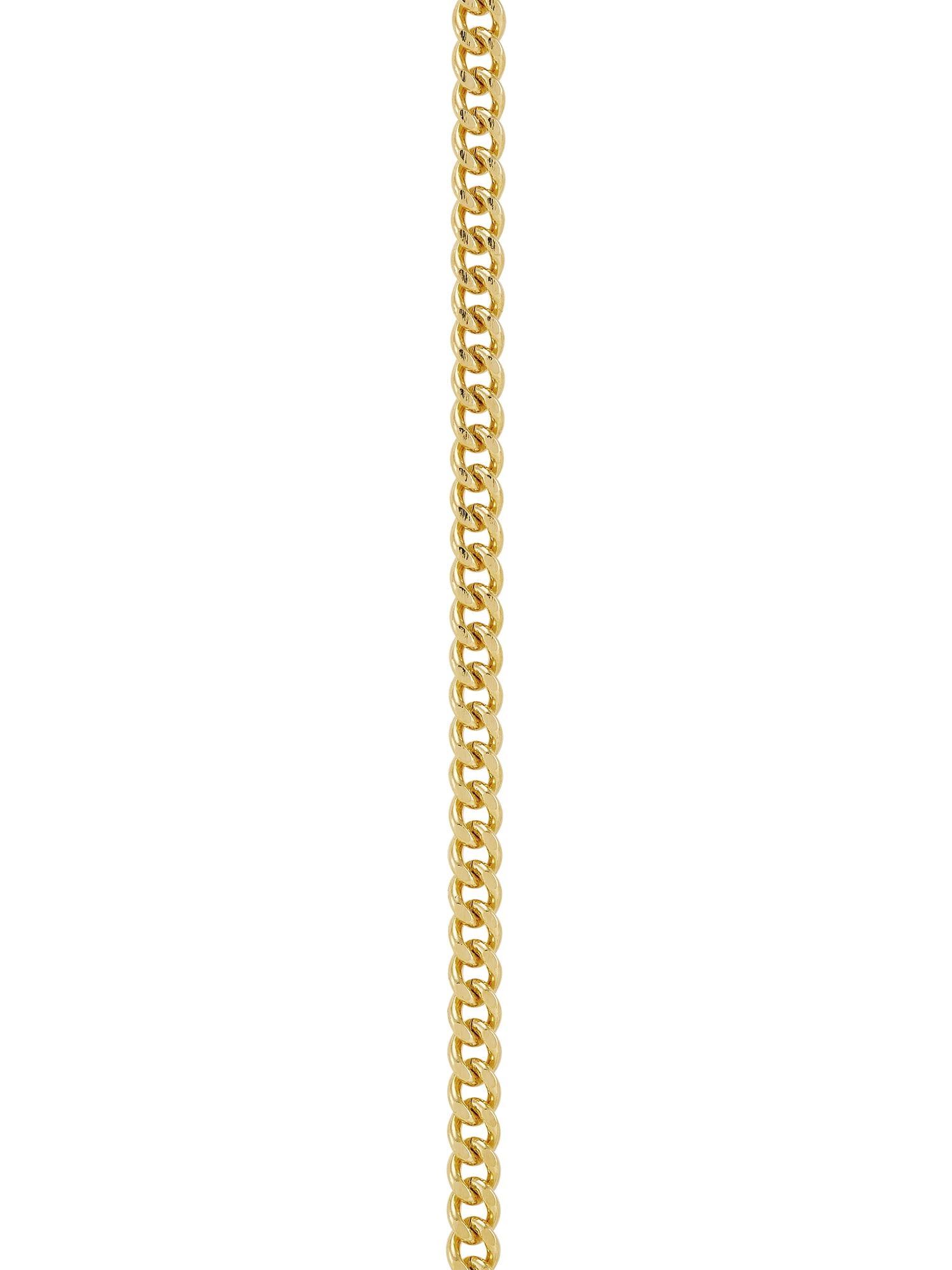 Brilliance Fine Jewelry Gold Filled Crucifix Cross on Stainless Steel Necklace,24"