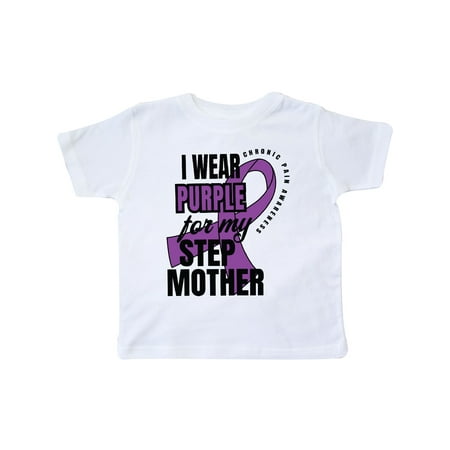 

Inktastic Chronic Pain I Wear Purple For My Step Mother Gift Toddler Boy or Toddler Girl T-Shirt