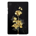 thumbnail image 4 of for Galaxy Tab A7 10.4" 2020 SM-T500 / SM-T505 Floral Pattern Case, Luxury Ultra Slim Flexible Lightweight Anti-Fingerprint Drop Protective Heat Dissipation with Soft TPU Cover, Gold Butterfly Rose, 4 of 8