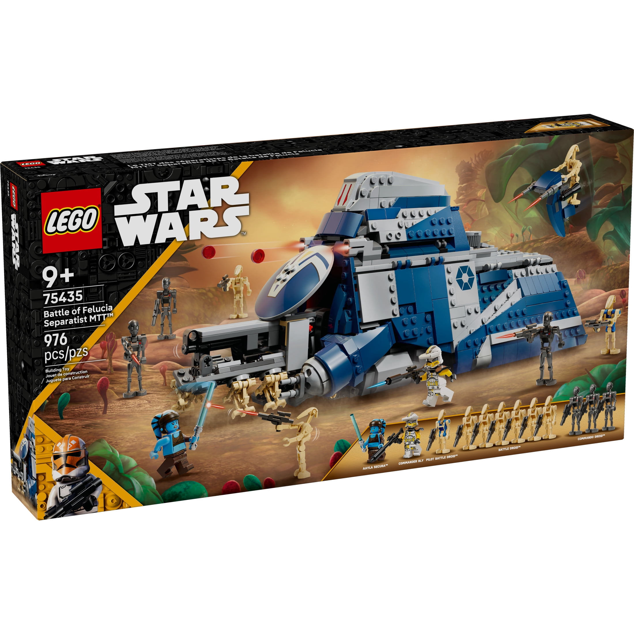 LEGO Star Wars: The Clone Wars Battle of Felucia Separatist MTT Building Toy for Kids - Building Blocks for Pretend Play or Room Decor - Collectible Gift Idea for Boys & Girls, Ages 9+ - 75435