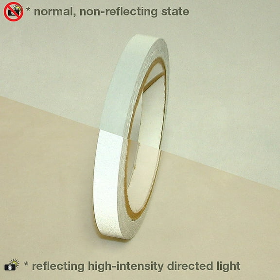 JVCC Engineering Grade Reflective Tape (REF-7): 1/2 in. x 30 ft. (Silver-White)