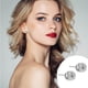 thumbnail image 1 of WILLBEST Aretes Pequeños Para Mujer 1 Pendientes De Oro Para Mujer Con Incrustaciones De Circonitas Redondas Chapadas En Oro, Joyería Unisex De Plata, 1 of 4