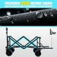 thumbnail image 5 of Heavy-Duty 400LB Foldable Utility Wagon with All-Terrain Wheels & Expandable Bed, Waterproof Collapsible Cart for Beach, Camping, Gardening, Multi-Purpose Outdoor Use, 5 of 25